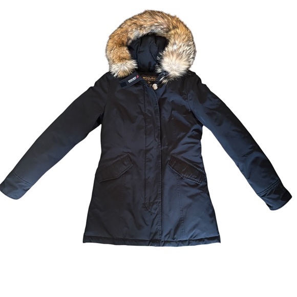 Woodrich Women’s Black Arctic Down Parka Brown Fur
Ramar cloth jacket coat XS - Picture 5 of 13